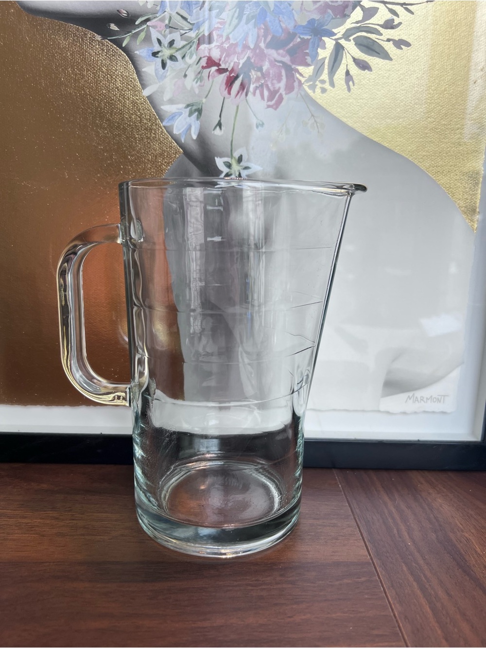 IKEA Clear Glass Pitcher with Handle - Transparent